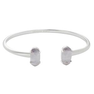 KENDRA SCOTT • Silver Edie Slate Cat’s Eye Cuff Bracelet
